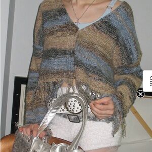 Striped Fringed Cardigan